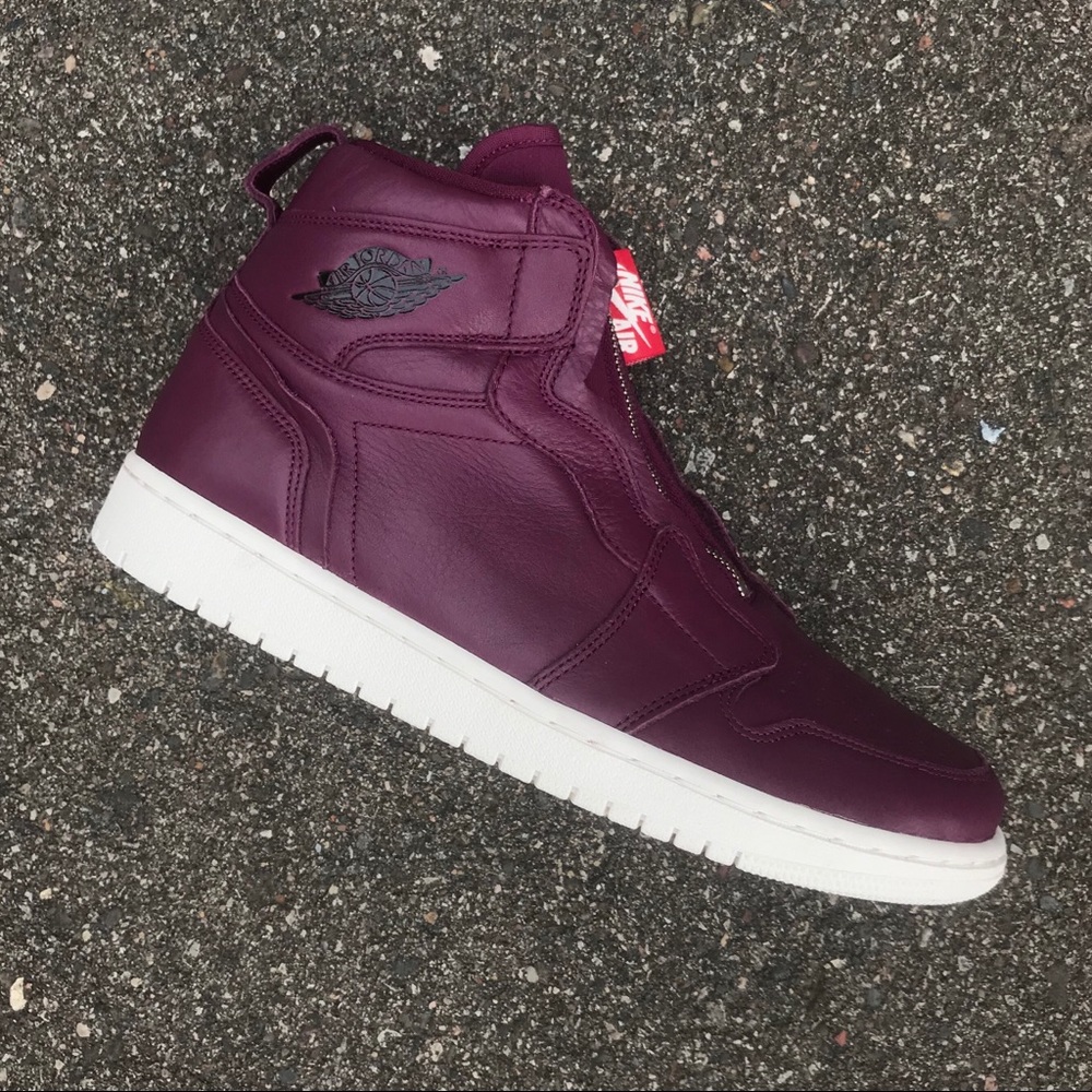 NEW Nike Air Jordan 1 High Zip Premium Bordeaux